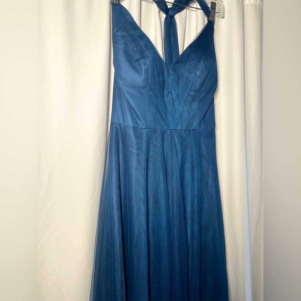 Anthropologie Hitherto Zaria Saphire Dress | 6 - Picture 4 of 16
